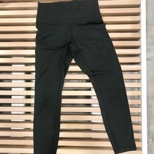 Lululemon black tights size 8